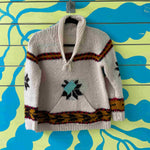 Saco ecuatoriano beige estrella negra talla M - Thumbnail 1