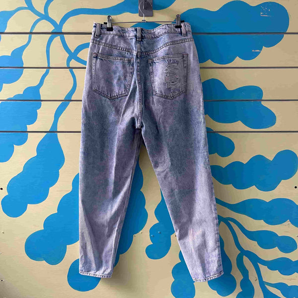 Jean azul con perlas talla 30 - Secondary