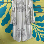 Vestido blanco de letras talla XL - Thumbnail 3
