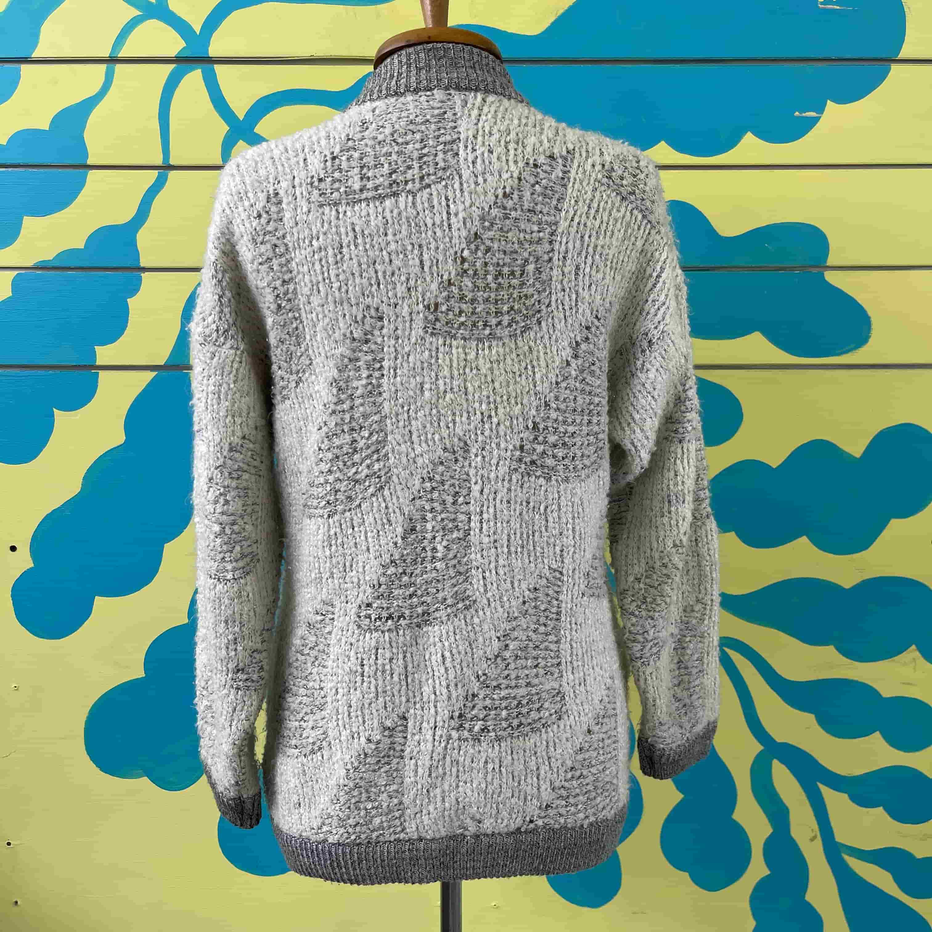 Saco blanco y gris talla L - Gallery 2