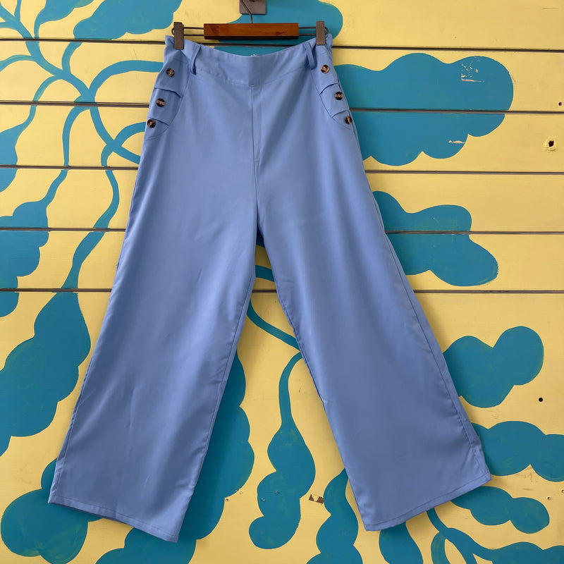 Pantalon azul bebe talla 8 - Image 1