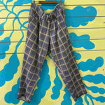 Pantalon de cuadros negro y amarillo talla L - Thumbnail 1