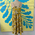 Vestido amarillo azul y blanco talla L - Thumbnail 2