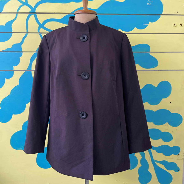 Chaqueta morada con rayas rosa talla 16W