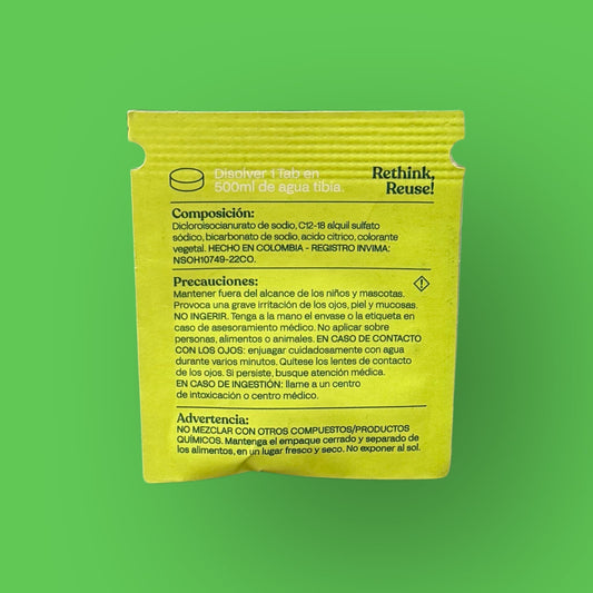 Cloro Orgánico con Detergente Tableta Reset x 1