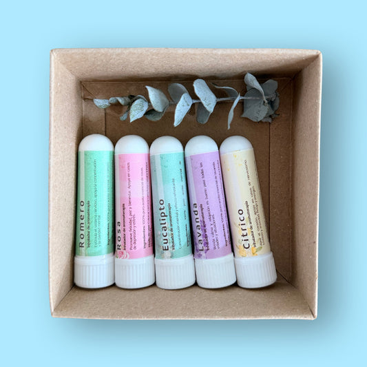 Inhaladores de Aceites Esenciales para Aromaterapia Ayurveda Ancestral