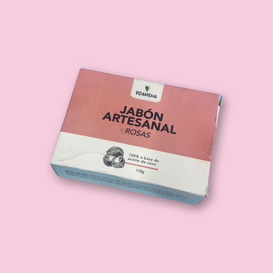 Jabón Corporal de Coco Rosas Geranio y Mandarina Vidamena 110gr.
