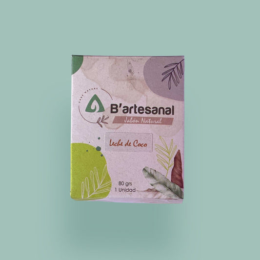 
Jabón Leche de Coco Artesanal 80 gr. B'artesanal