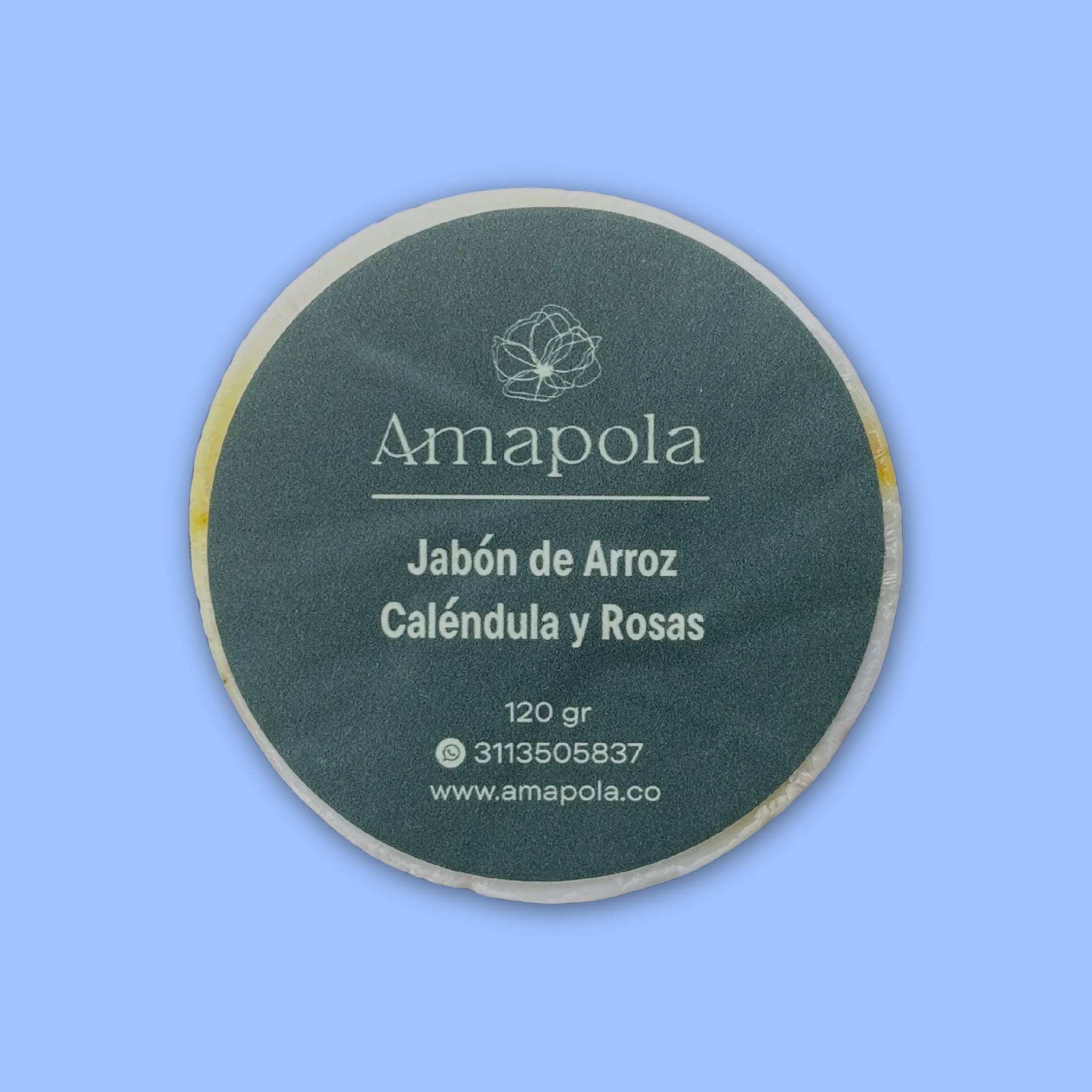 
Jabón de Arroz Caléndula y Rosas Hijas de la Tierra 90 gr.
