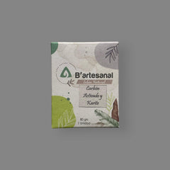 Jabón de Carbón Activado y Manteca de Karité Artesanal 80 gr. B'artesanal