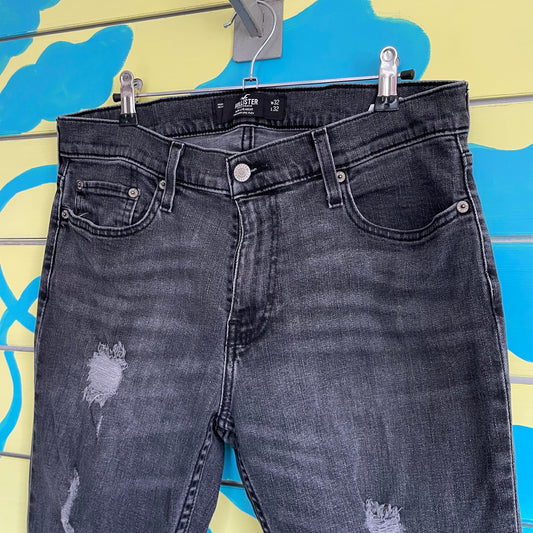 Jean Hombre Negro Rotos