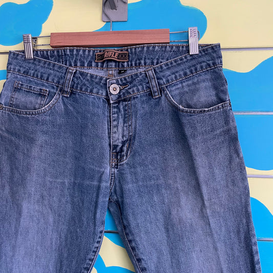 Jean Hombre Rifles Azul gris