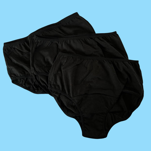 
KIT Panty Negro Menstrual x 3