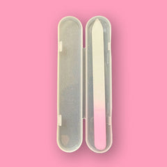 Lima de Cristal para Uñas Reutilizable con Estuche | Lima de Vidrio Lavable