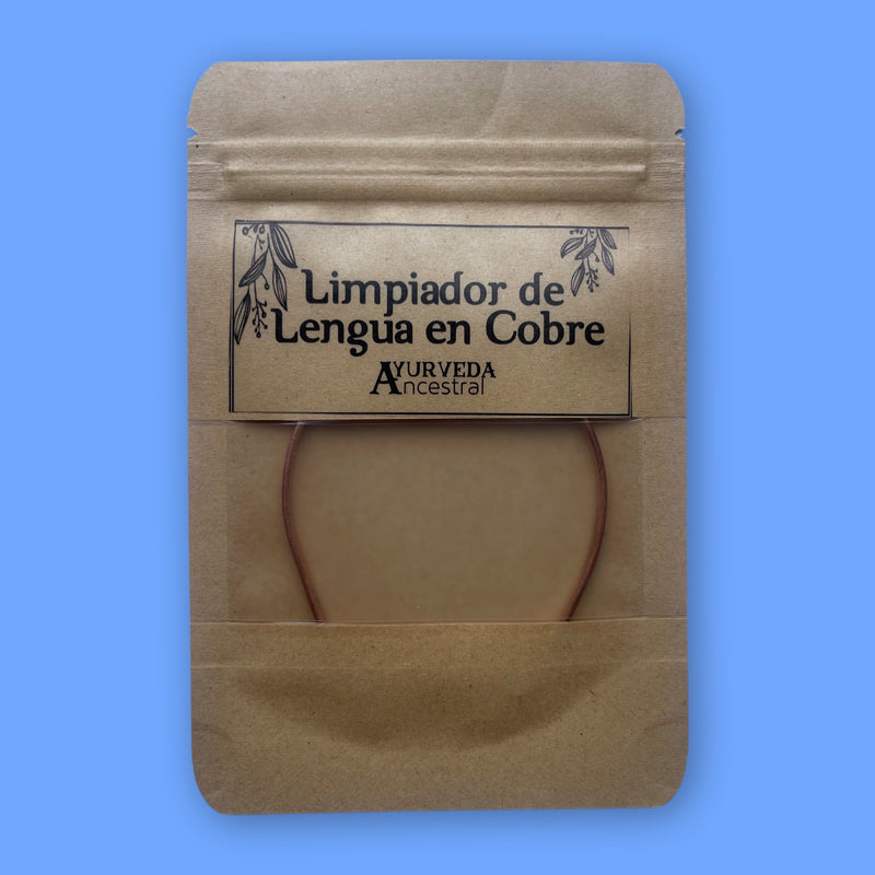 Limpiador de Lengua en Cobre Ayurveda Ancestral - Image 1