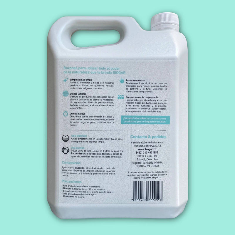 Multiuso Ecológico Eucalipto y Yerbabuena Biogar 1 Galón - Image 3