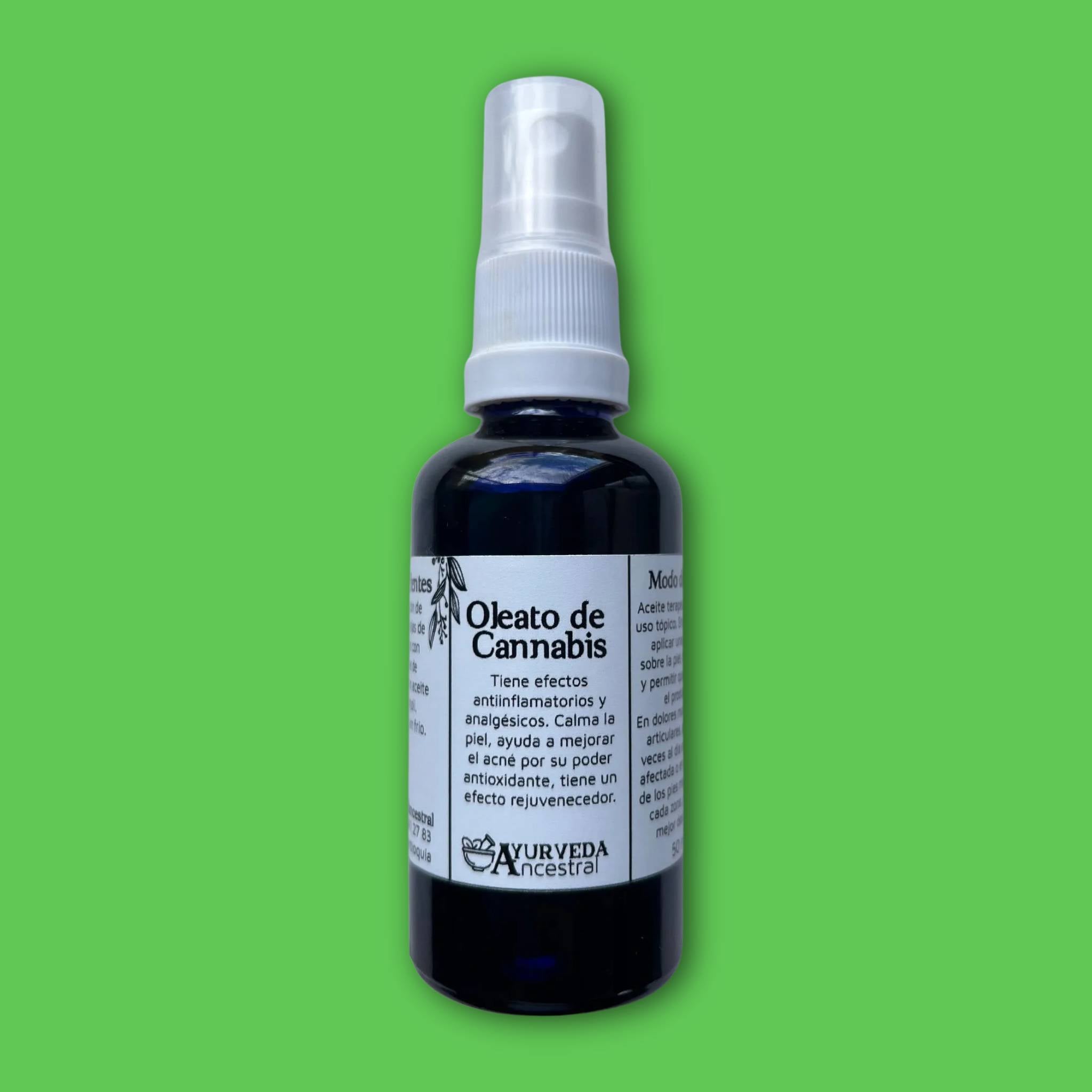 Oleato de Cannabis y Cristales Ayurveda Ancestral
