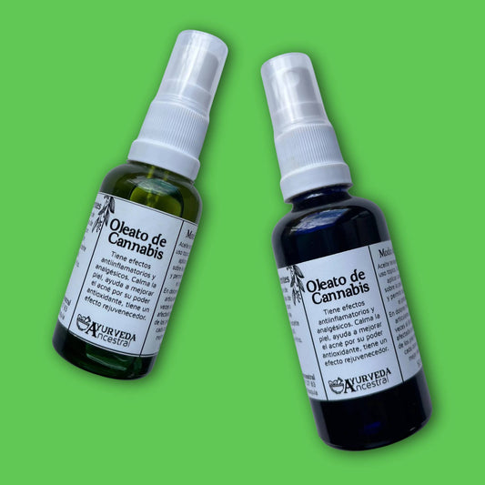 Oleato de Cannabis y Cristales Ayurveda Ancestral 