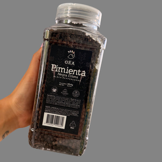 Pimienta Negra Entera Grinder Gea 454 gr. y 55 gr.
