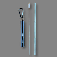 Pitillo Reutilizable de Acero Inoxidable Portátil con Llavero | Pitillo Ecológico para Llevar Ecosapiens 