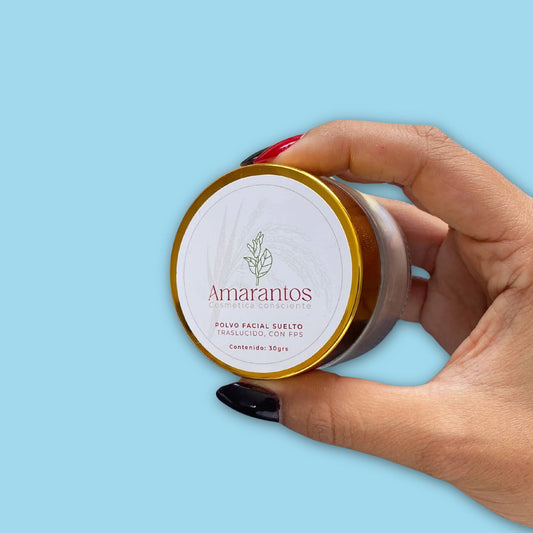 Polvo Facial Suelto Traslúcido 30 gr. Amarantos
