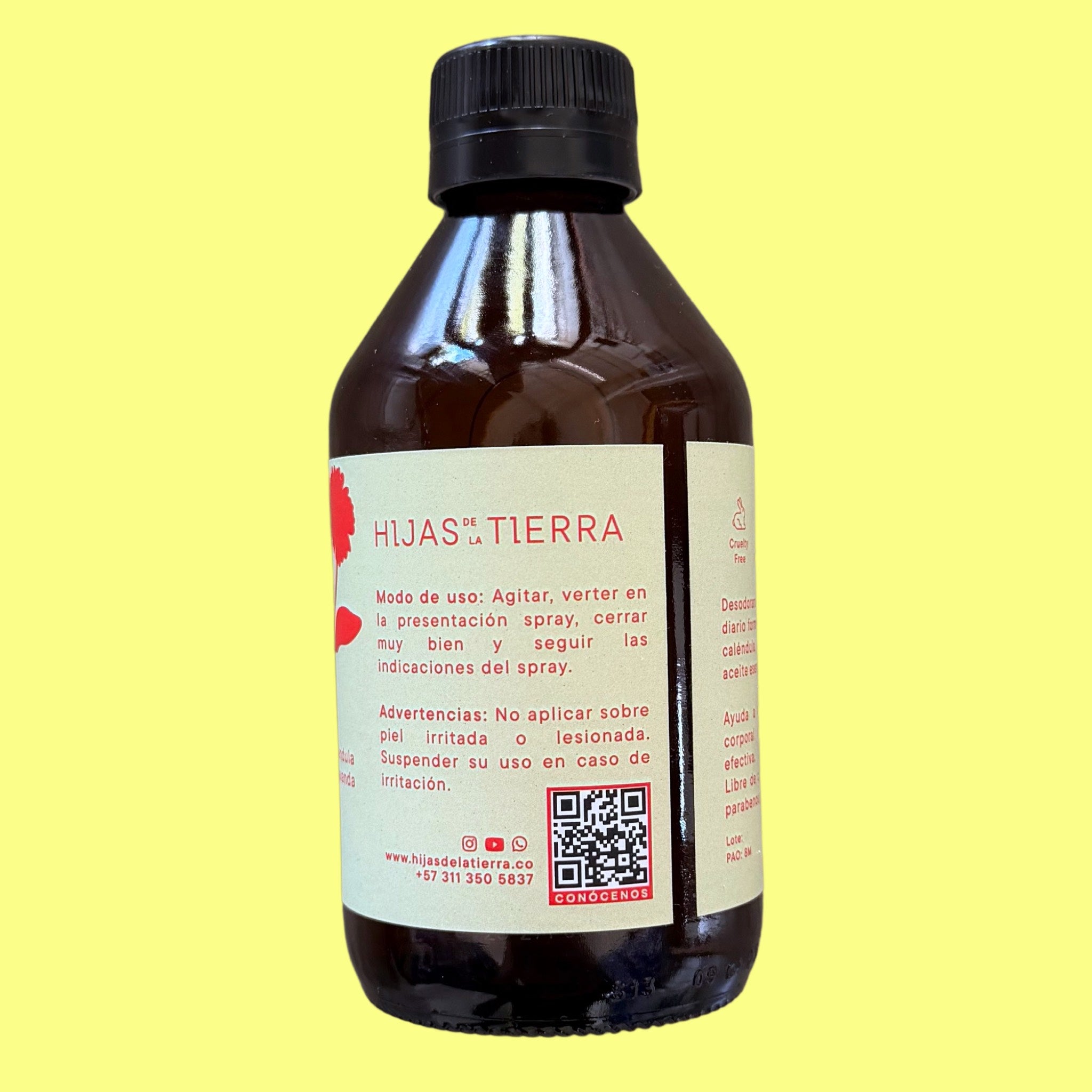 Recarga Desodorante Natural en Spray Caléndula y Lavanda Hijas de la Tierra 260 ml. - Gallery 3
