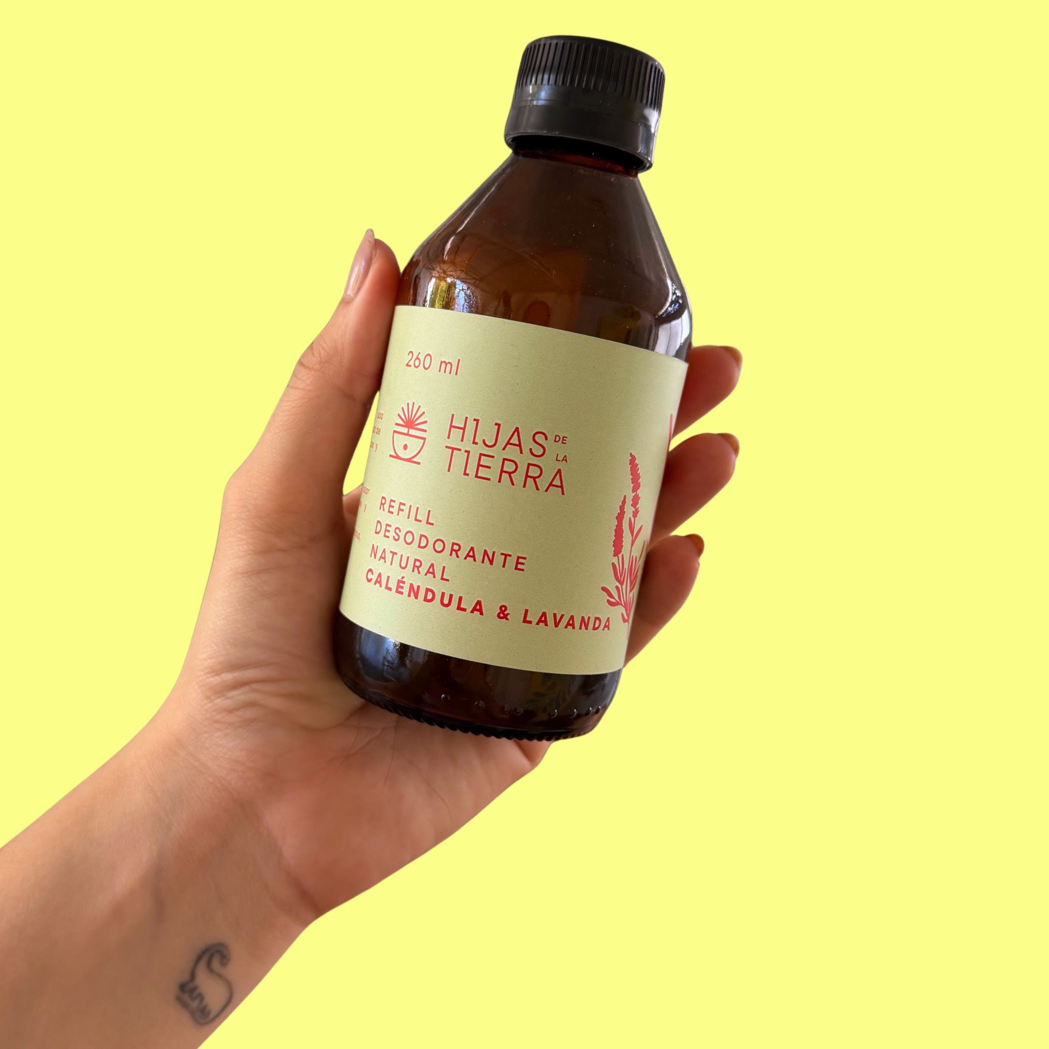 Recarga Desodorante Natural en Spray Caléndula y Lavanda Hijas de la Tierra 260 ml. - Gallery 4