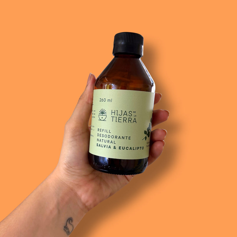 Recarga Desodorante Natural en Spray Salvia y Eucalipto Hijas de la Tierra 260 ml. - Image 4