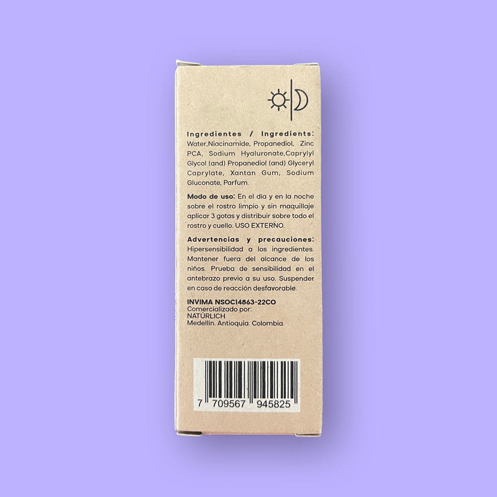 Sérum Facial de Niacinamida 10% Anti Imperfecciones 30 ml. NatÜrlich