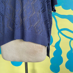 Saco Azul Tejido