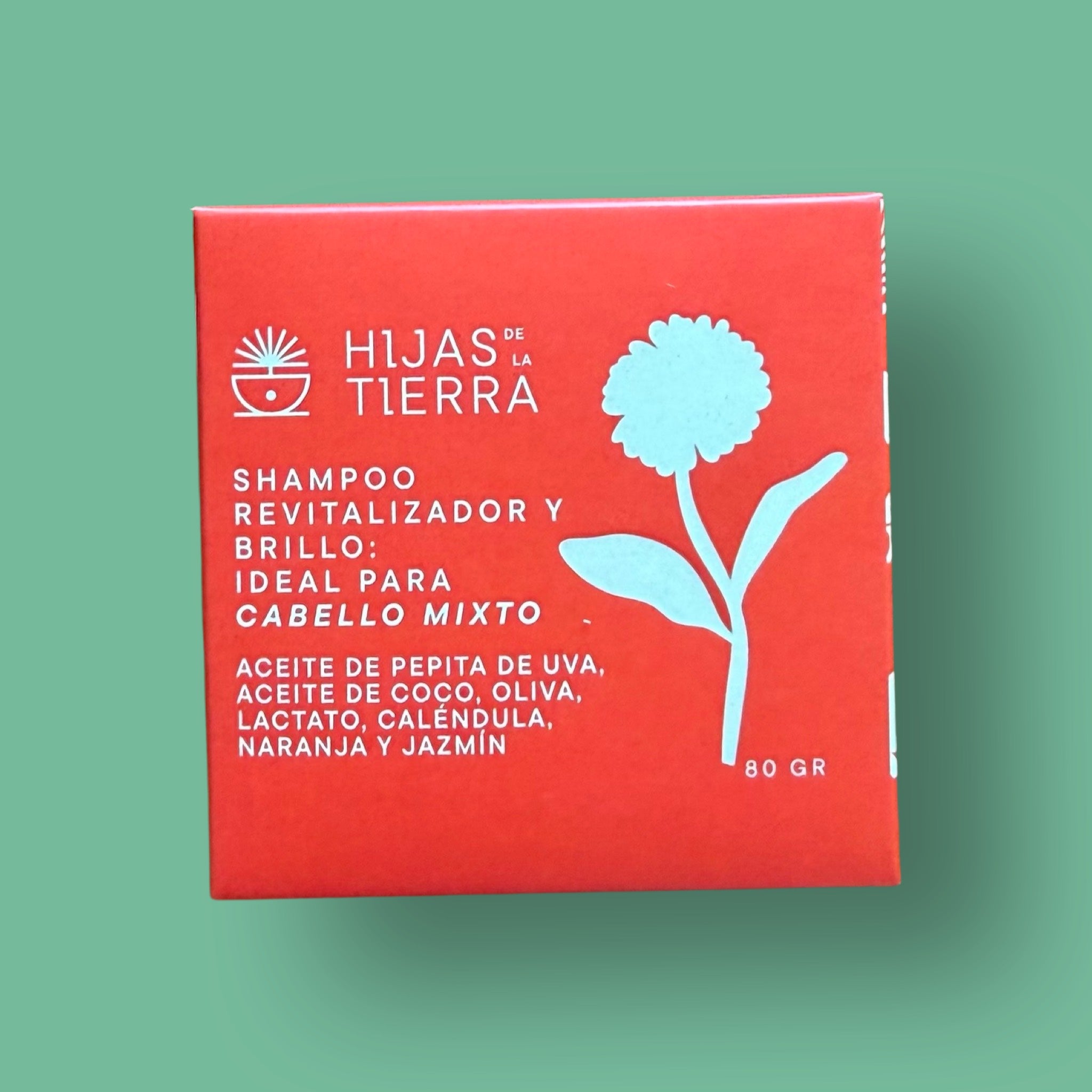 Shampoo Revitalizador y Brillo para Cabello Mixto Hijas de la Tierra 80 gr.