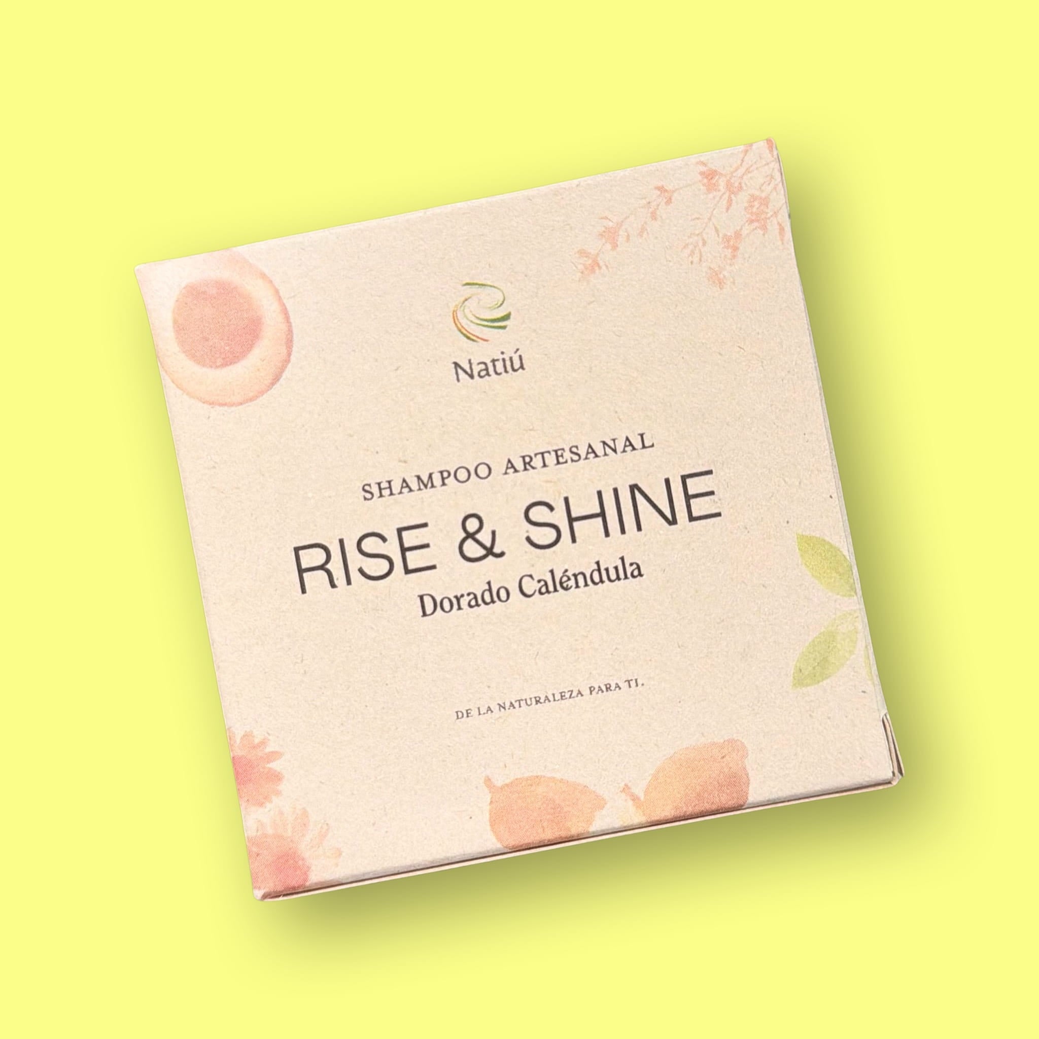 Shampoo Sólido Rise & Shine Dorado Caléndula Oiris 115 gr.