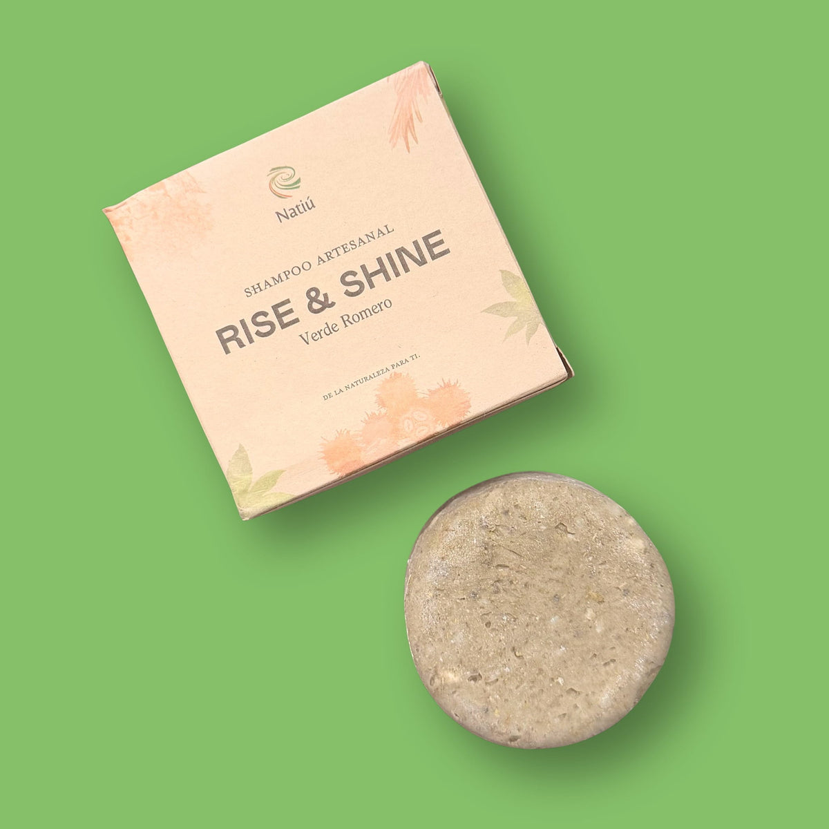 Shampoo Sólido Rise & Shine Verde Romero Oiris 115 gr.