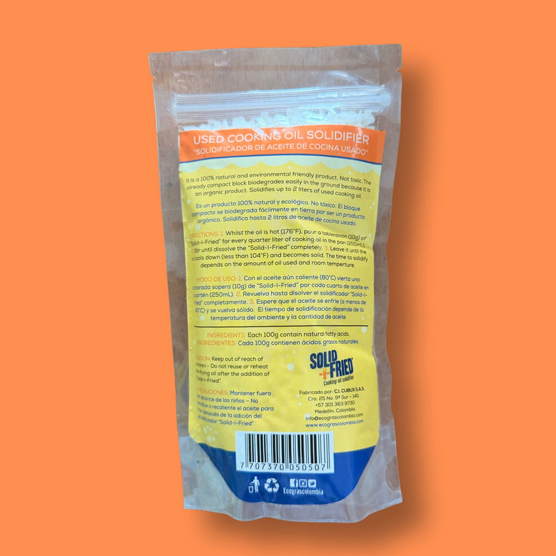 Solidificador de Aceite de Cocina Usado Ecogras - Image 3