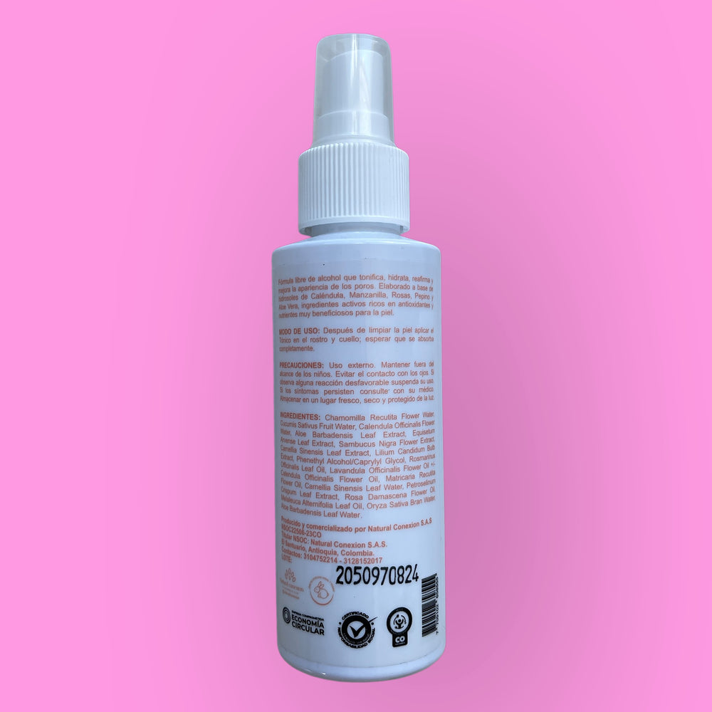Tónico Facial Agua de Rosas 120 ml. Natural Conexion