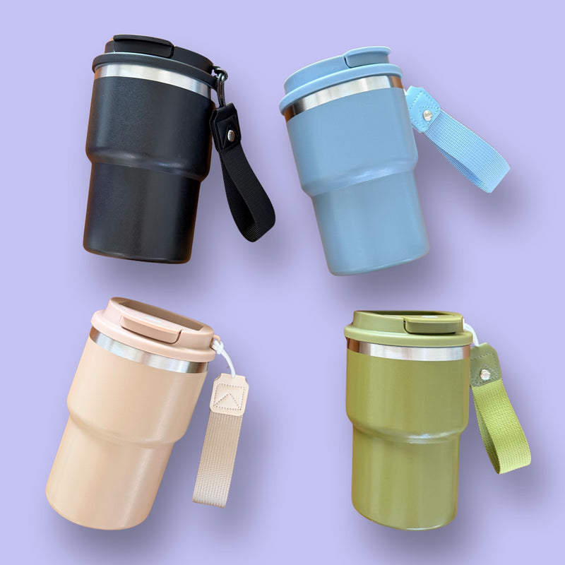 Termo térmico de acero inoxidable 16 oz | Vaso térmico reutilizable para café y bebidas - Image 1