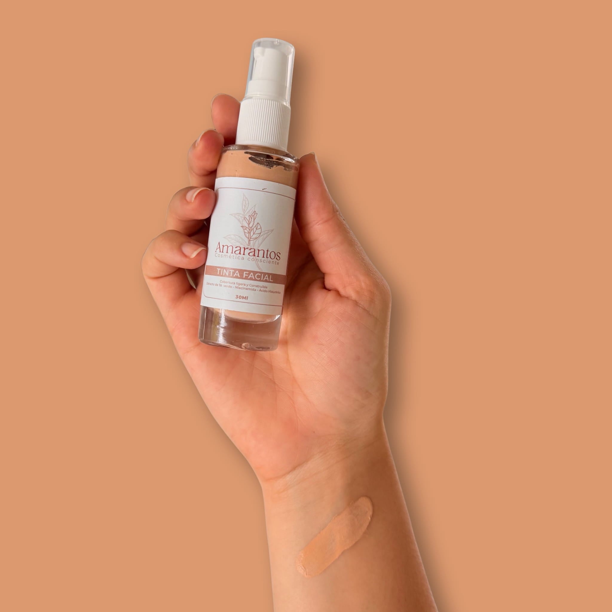 
Tinta Facial Aurora Tono Cálido Amarantos 30 ml.