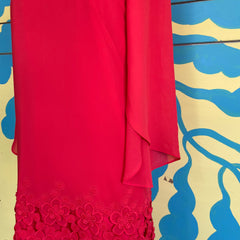 Vestido Salmon Flores