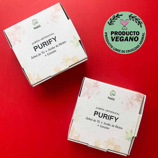 Jabón Facial Anti Acné / Purify 95 gr. Natiú