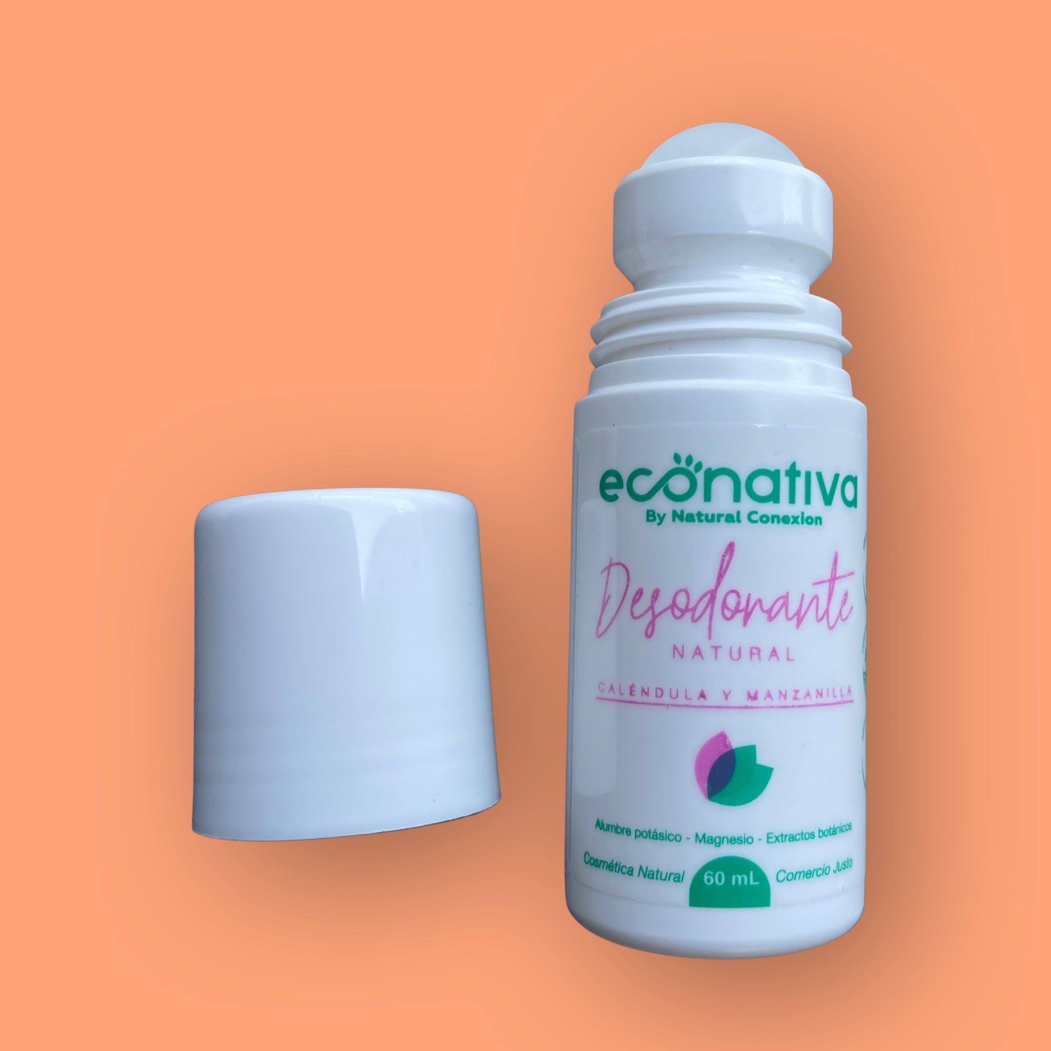 Desodorante Natural de Caléndula y Manzanilla  Natural Conenexion 60 ml.