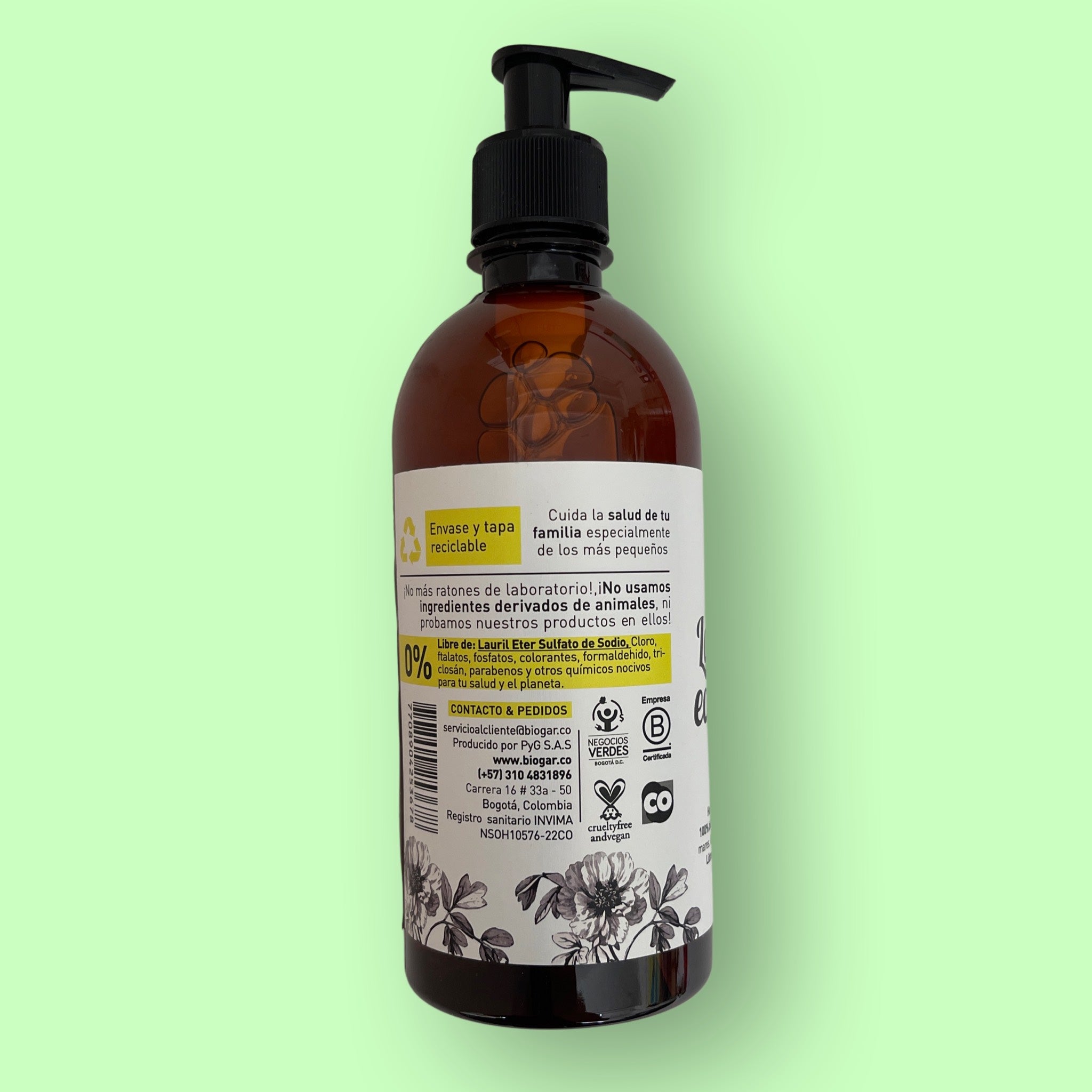 Lavaloza Ecológico Verbena Citrical 500 ml. Biogar