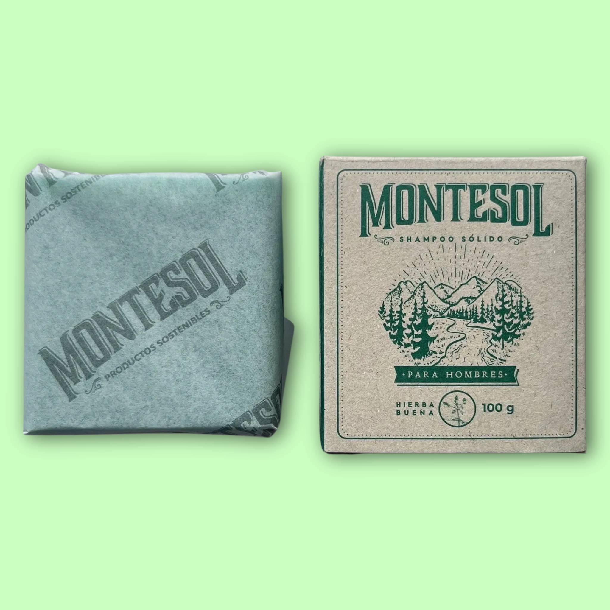 Shampoo en Barra Hierbabuena 100gr. Montesol