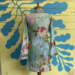 Vestido Aguamarina Flores Volero - Thumbnail 4