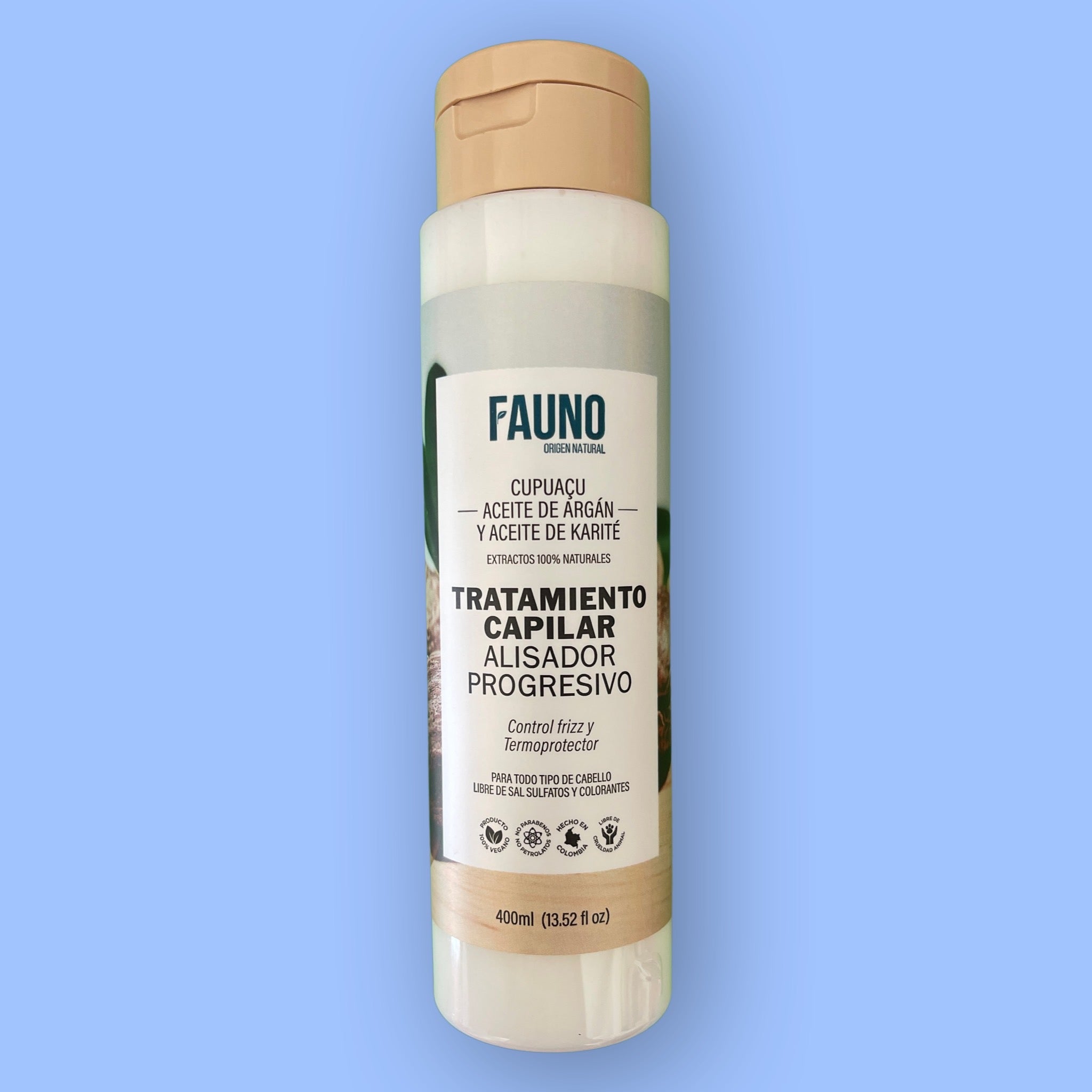 Tratamiento Capilar Alisador Progresivo Fauno 400 ml.