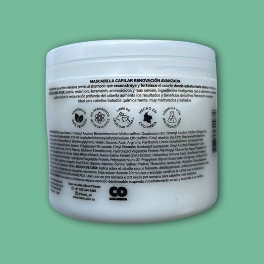 Mascarilla Capilar Renovación Avanzada Tecnología Plex 300 gr. Fauno