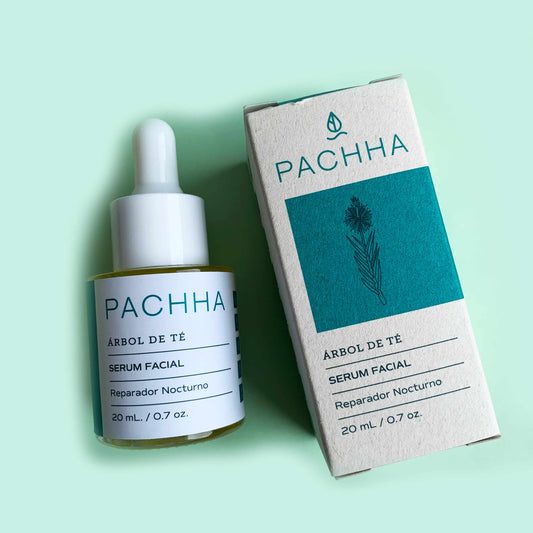 Serum Facial Reparador Nocturno Pachha - Árbol de Té 20 ml.