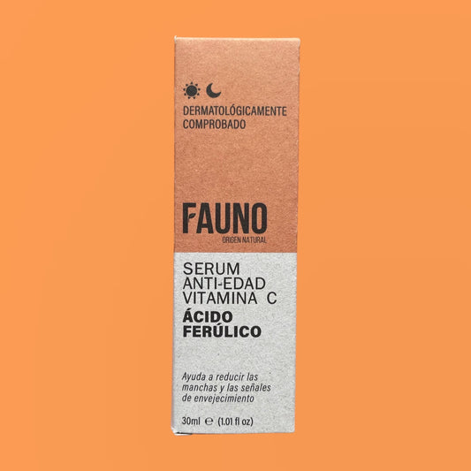 Serum Anti-edad con Vitamina C - Ácido Ferúlico Fauno 30 ml.