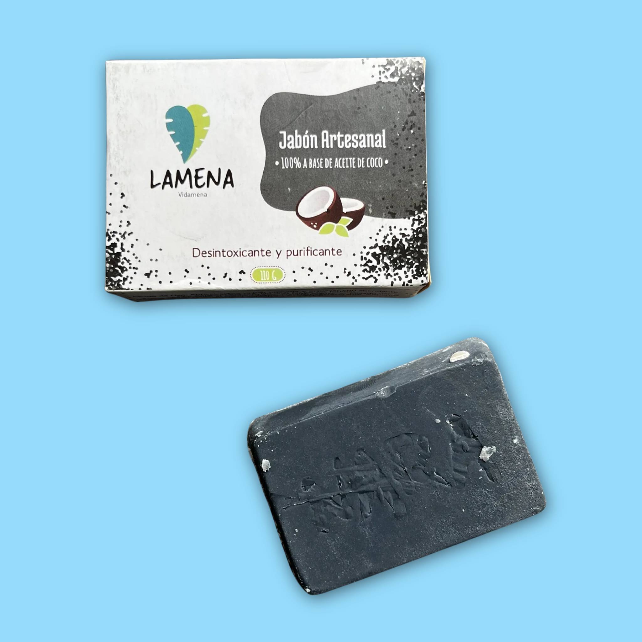 Jabón de Carbón Activado  110gr. Lamena