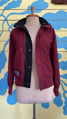 Chaqueta Capucha Doble Faz Vinotinto Waffer Victoria