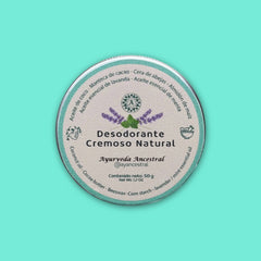 Desodorante Cremoso Natural 50 gr. Ayurveda Ancestral